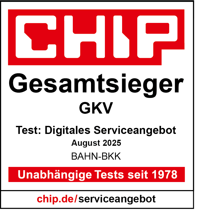 CHIP-Siegel  „Gesamtsieger gesetzliche Krankenversicherer“ digitales Versorgungsangebot