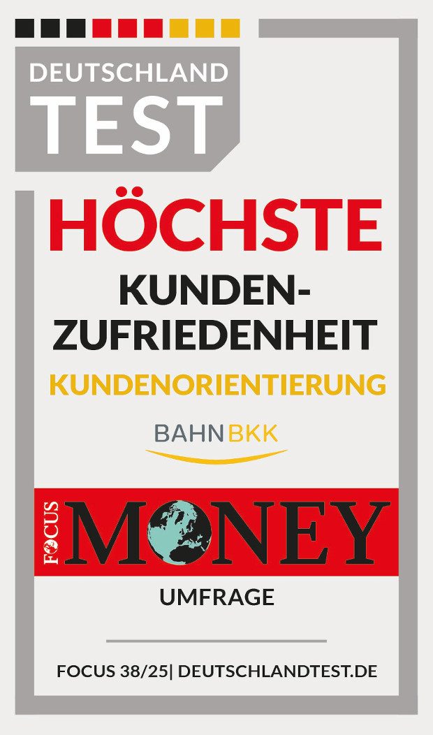 Deutschland Test: BAHN-BKK hat die höchste Kundenorientierung Siegel DEUTSCHLAND TEST: Höchste Kundenorientierung