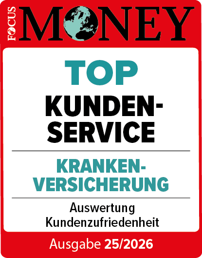 FOCUS MONEY-Siegel: TOP Kundenservice Krankenversicherung