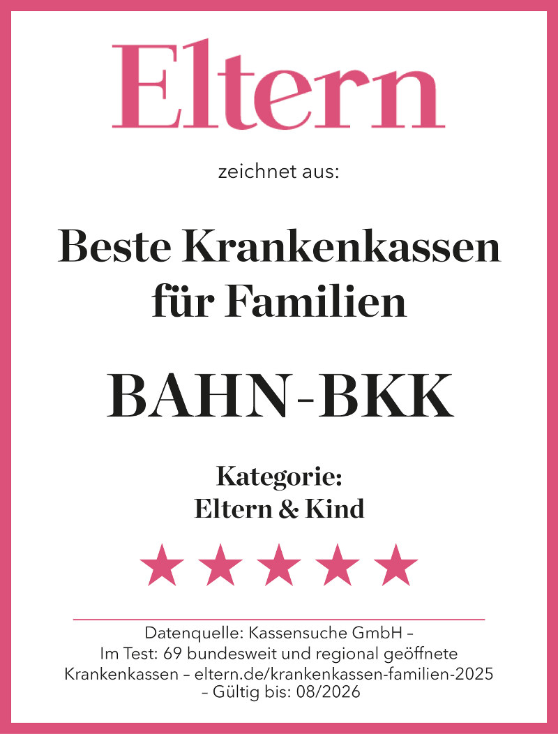 Siegel der Zeitschrift ELTERN in der Kategorie Eltern & Kind